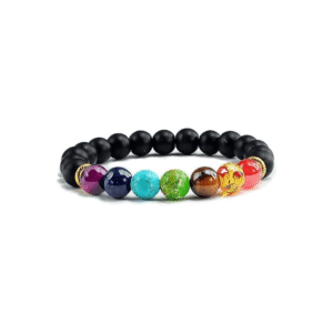 7 Chakra Lava Bracelet